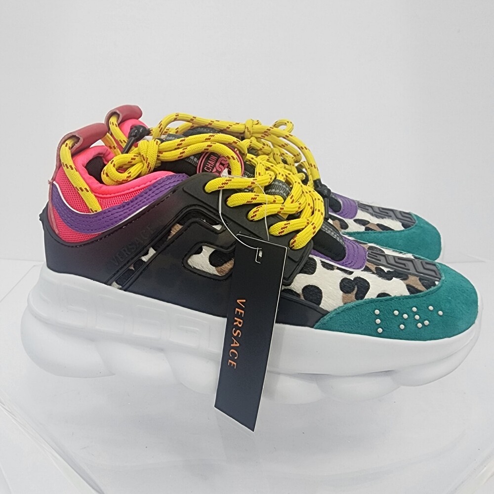 Smoke Odor Versace 2 Chainz Chain Reaction Women 40 Leopard Sneakers Chunky